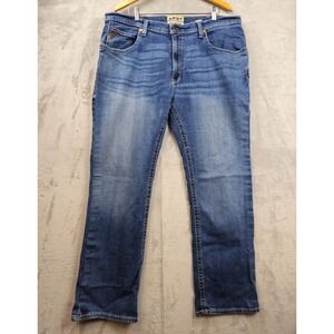 Ariat M4 Bootcut Jeans Mens 40x31 Blue Denim Relaxed Fit Medium Wash Stretch